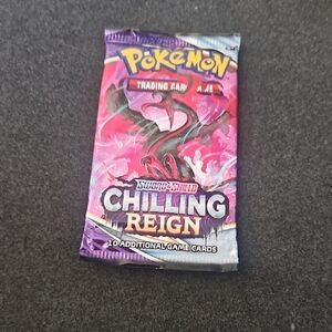 Pokemon Chilling Reign Card Pack with Pink and Purple Design